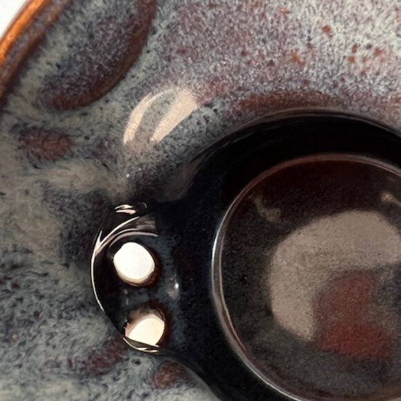 Birchstone Pottery Maine RAD Design Moose Elk Stoneware Vase / Egg Separator - Picture 8 of 10